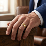 8mm Dome High Polished Wedding Band 10K Yellow Gold