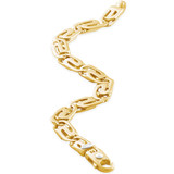 Men's Designer Mariner Link 14k Gold (36gram) or Platinum (58gram) 9mm Bracelet 8.5"