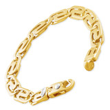 Men's Designer Mariner Link 14k Gold (36gram) or Platinum (58gram) 9mm Bracelet 8.5"