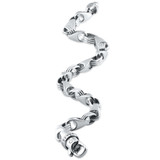 Men's Link 14k Gold (34gram) or Platinum (54gram) 6.5mm Bracelet 9"