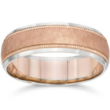 Hammered Wedding Band 14K Rose Gold Hammered Wedding Band 14K Rose Gold