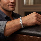 Men's Designer Mariner Wide Link 14k Gold (37gram) or Platinum (59gram) 8mm Bracelet 8.25"