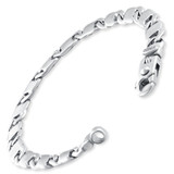 Men's Designer Mariner Wide Link 14k Gold (37gram) or Platinum (59gram) 8mm Bracelet 8.25"