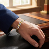 Men's Curb Link 14k Gold (46gram) or Platinum (74gram) 10mm Bracelet 8.25"