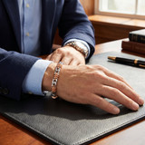 Men's Link 14k Gold (33gram) or Platinum (53gram) 8.5mm Bracelet 8.5"