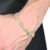 Men's Link 14k Gold (33gram) or Platinum (53gram) 8.5mm Bracelet 8.5"