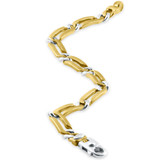Men's Link 14k Gold (28gram) or Platinum (45gram) 7.5mm Bracelet 8.5"