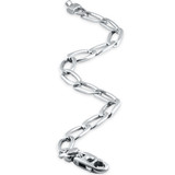 Men's Long Link Curb 14k Gold (21gram) or Platinum (34gram) 7.5mm Bracelet 8.5"