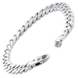 Men's Cuban Link 14k Gold (46gram) or Platinum (74gram) 9mm Bracelet 8.5"
