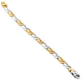 Men's Marine Link 14k Gold (38gram) or Platinum (61gram) 8mm Bracelet 8"