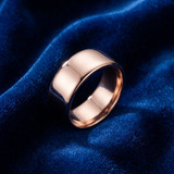 10mm Dome High Polished Wedding Band 14K Rose Gold