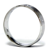 Mens 950 Platinum Brushed Diamond Wedding Band Ring Mens 950 Platinum Brushed Diamond Wedding Band Ring