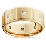 F/VS Mens .75ct Princess Cut Diamond Wedding Ring Band Lab Grown F/VS Mens .75ct Princess Cut Diamond Wedding Ring Band Lab Grown