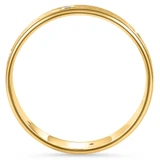Mens 1/4ct 14K Gold Diamond Comfort Fit Brushed Wedding Ring