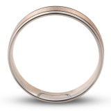 14k Gold Matching Two Tone His Hers Wedding Bridal Ring Set 6mm/4mm Bands