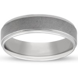 Mens 6mm Platinum Comfort Fit Brushed Ring Hand Carved Wedding Band Mens 6mm Platinum Comfort Fit Brushed Ring Hand Carved Wedding Band