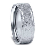 950 Platinum Mens 7mm Flat Brushed Wedding Band 950 Platinum Mens 7mm Flat Brushed Wedding Band
