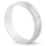 950 Platinum 6mm Comfort Fit Brushed Wedding Band Mens Bridal Satin Ring 950 Platinum 6mm Comfort Fit Brushed Wedding Band Mens Bridal Satin Ring