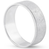 Platinum 8mm Brushed Comfort Fit Ring Mens Wedding Band Platinum 8mm Brushed Comfort Fit Ring Mens Wedding Band