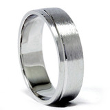 Mens 6mm 14K White Gold Comfort Fit Wedding Band Ring Mens 6mm 14K White Gold Comfort Fit Wedding Band Ring