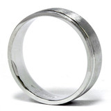 Mens 6mm 14K White Gold Comfort Fit Wedding Band Ring