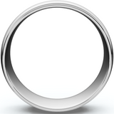 Mens Solid 14k White Gold 6mm Designer Chad Ra Wedding Band Ring