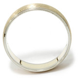 Mens 8mm 14k Gold Two Tone Brushed Wedding Ring Band Mens 8mm 14k Gold Two Tone Brushed Wedding Ring Band