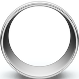 9mm Dome High Polished Wedding Band 14K White Gold