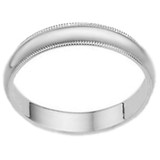 4mm Milgrain Wedding Band 950 Platinum