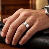 9mm Flat High Polished Wedding Band 950 Platinum