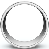 High Polished 7MM Flat Mens Wedding Band Ring 950 Platinum