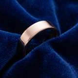 5mm Flat High Polished Wedding Band 14K Rose Gold