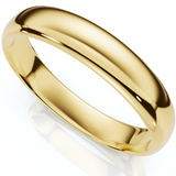 4mm Plain High Polish Wedding Band Ring 14K Yellow Gold