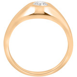 1/2Ct Men's Round Cut Diamond Solitaire Engagement Wedding Ring 14K Yellow Gold