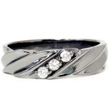 Diamond Ring 14K Black Gold