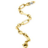 Men's Fisher 14k Gold (32gram) or Platinum (52gram) 7mm Link Bracelet 8.5"