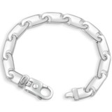 Men's 14k Gold (55gram) or Platinum (88gram) Link Bracelet 8.5"