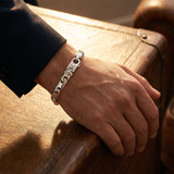 Men's 14k Gold (55gram) or Platinum (88gram) Link Bracelet 8.5"