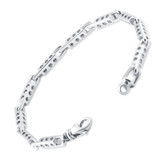 Men's Link 14k Gold (26gram) or Platinum (42gram) 4mm Bracelet 8.75"