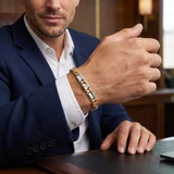 Men's Figaro Link 14k Gold (13gram) or Platinum (21gram) 5mm Bracelet 8"