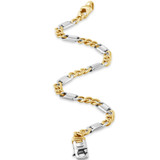 Men's Figaro Link 14k Gold (13gram) or Platinum (21gram) 5mm Bracelet 8"