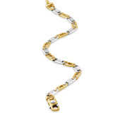 Men's Link 14k Gold (14gram) or Platinum (23gram) 5mm Bracelet 8.5"