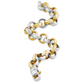 Men's Rolo Link 14k Gold (76gram) or Platinum (122gram) 12mm Bracelet 8.5"