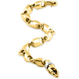 Men's Link 14k Gold (42gram) or Platinum (68gram) 8mm Bracelet 8.5"