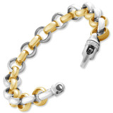 Men's Rolo Link 14k Gold (59gram) or Platinum (96gram) 11.5mm Bracelet 8.5"