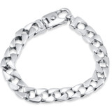 Men's Link 14k Gold (50gram) or Platinum (80gram) 10mm Bracelet 8.5"