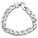 Men's Heavy Mariner Link 14k Gold (65gram) or Platinum (105gram) 11.5mm Bracelet 8.5"
