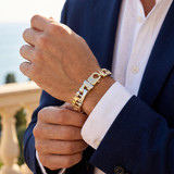 Men's Square Mariner Link 14k Gold (130gram) or Platinum (210gram) 14mm Bracelet 9"