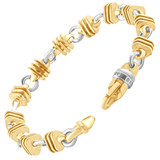 Men's Link 14k Gold (58gram) or Platinum (94gram) 8-9mm Bracelet 8.75"
