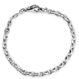 Men's Round Link 14k Gold (19gram) or Platinum (29gram) 5mm Bracelet 8.5"